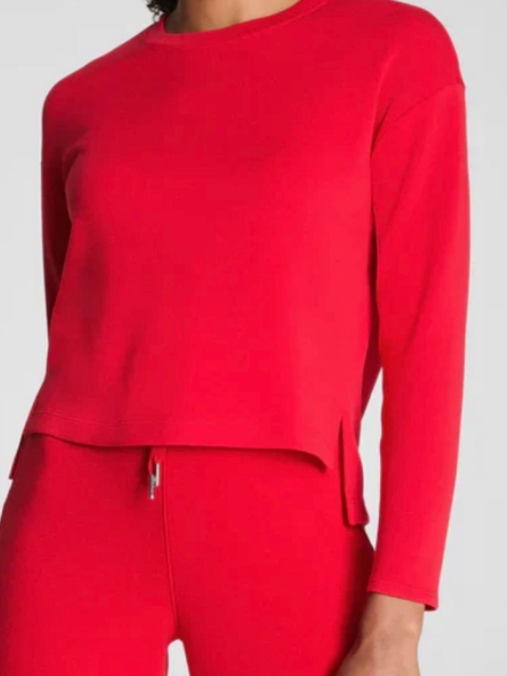 SPANX Women’s air essentials side slit top red